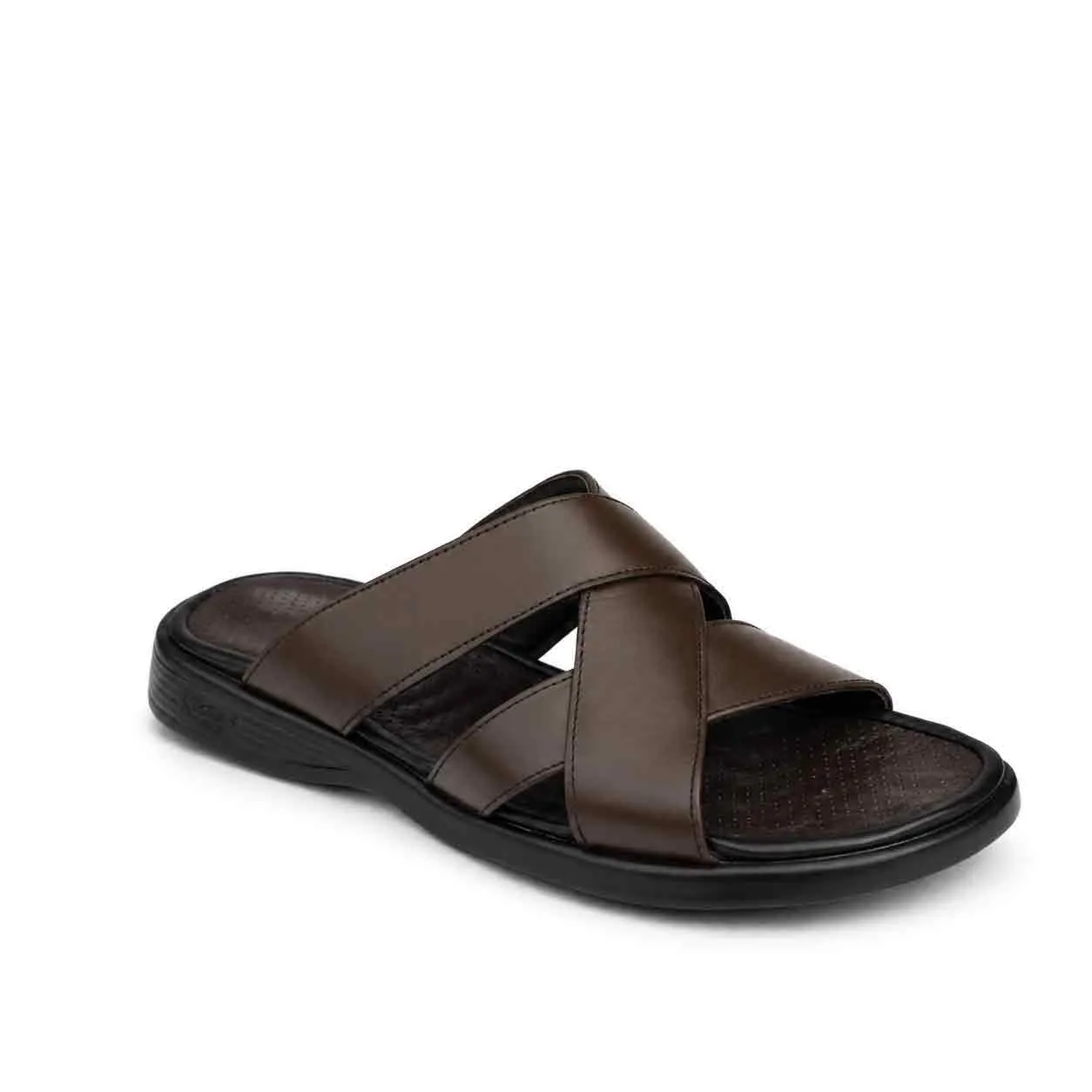Sandale pour homme 216 marron cuir 